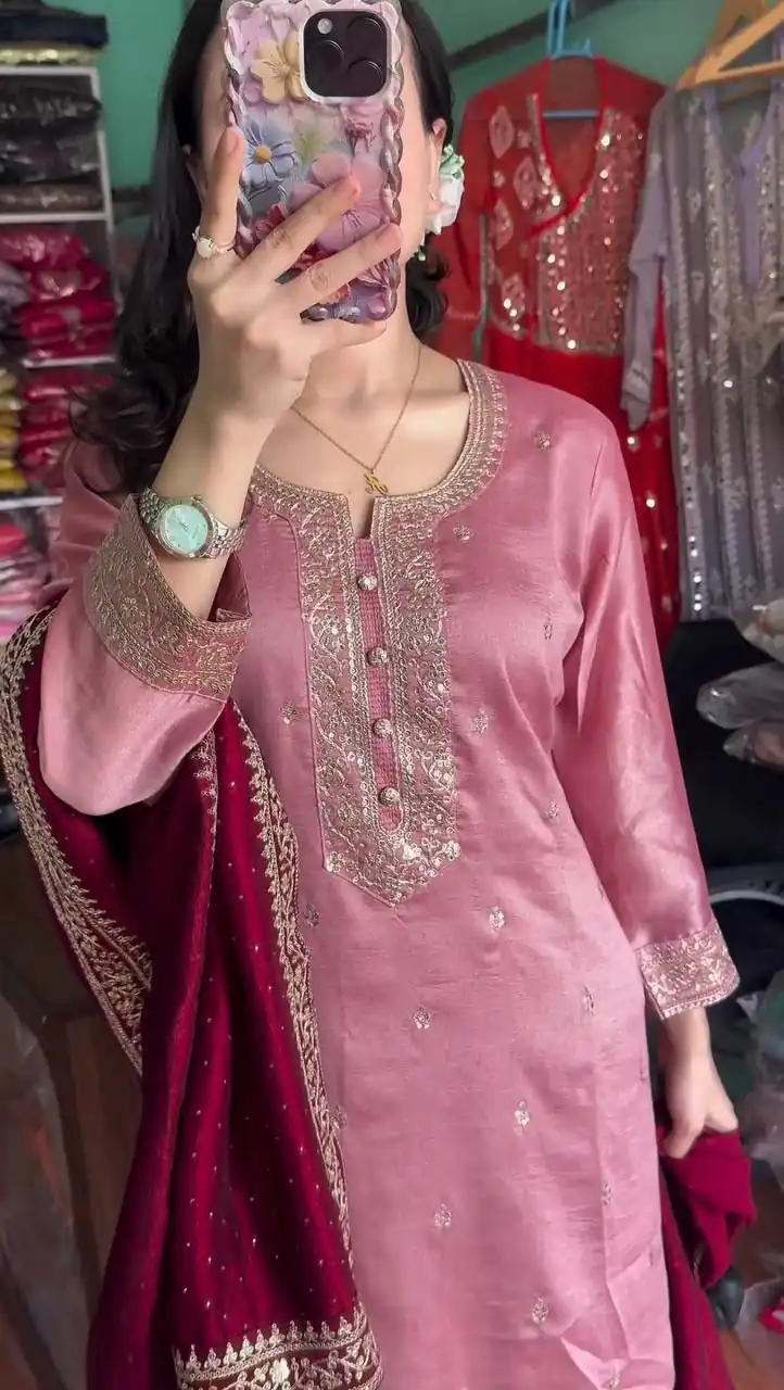 DC G76 Baby Pink Color Chinon Salwar Suit with Lace Work & Embroidery Work. Get it for ₹1949. Delivery 4-6 Working Days. Shop now. | Jump Suits, Straight Suits, Tops & Bottoms, Track Suits, Trendy Wear, Salwar suit, Designer Suits, Casual Suits, Creative suits, Palazzo Suits, Party Wear Suits, Patiala Suits