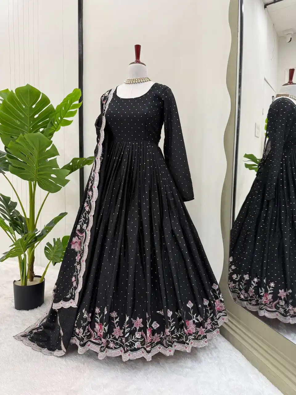 RTC 5873 Black Color Chinon Silk Salwar Suit with Designer Work. Exclusive Offer ₹2449. Delivery 4-6 Working Days. Shop now. | Jump Suits, Salwar suit, Designer Suits, Casual Suits, Creative suits, Palazzo Suits, Party Wear Suits, Patiala Suits, Straight Suits