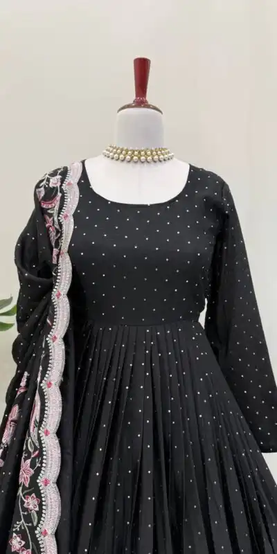 RTC 5873 Black Color Chinon Silk Salwar Suit with Designer Work. Exclusive Offer ₹2449. Delivery 4-6 Working Days. Shop now. | Jump Suits, Salwar suit, Designer Suits, Casual Suits, Creative suits, Palazzo Suits, Party Wear Suits, Patiala Suits, Straight Suits