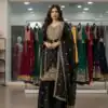 LG 2056 Black Organza Salwar Suit with Embroidery Work. Wedding, Party, Festive, Events Festive Deal ₹2099. Delivery 4-6 Working Days. Shop now. | Jump Suits, Salwar suit, Designer Suits, Casual Suits, Creative suits, Palazzo Suits, Party Wear Suits, Patiala Suits, Straight Suits