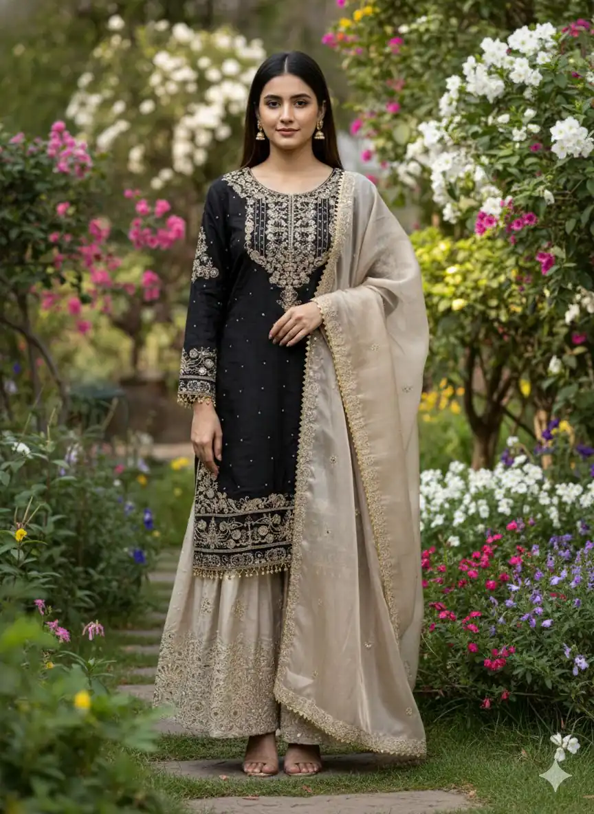 SR 1694 Black Organza Silk Salwar Suit with Embroidery Work & Lace Work. Exclusive Offer ₹1999. Delivery 4-6 Working Days. Shop now. | Jump Suits, Salwar suit, Designer Suits, Casual Suits, Creative suits, Palazzo Suits, Party Wear Suits, Patiala Suits, Straight Suits