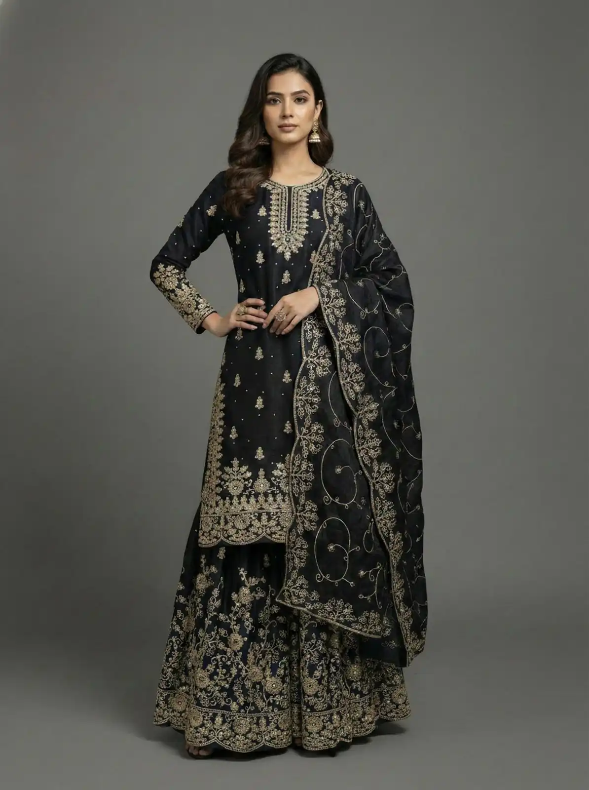 SRK 5319 Black in Organza Silk Embroidery Work & Lace Work Salwar Suit . Now at just ₹2549. Delivery 4-6 Working Days. Shop now. | Jump Suits, Salwar suit, Designer Suits, Casual Suits, Creative suits, Palazzo Suits, Party Wear Suits, Patiala Suits, Straight Suits