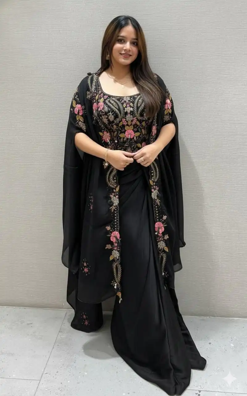 BE 425 Black Color Rangoli Silk Dhoti Suit with Embroidery Work. Wedding, Party, Festive, Events, Best Price ₹1999. Delivery 4-6 Working Days. Shop now. | Jump Suits, Tops & Bottoms, Track Suits, Trendy Wear, Salwar suit, Designer Suits, Casual Suits, Creative suits, Palazzo Suits, Party Wear Suits, Patiala Suits, Straight Suits