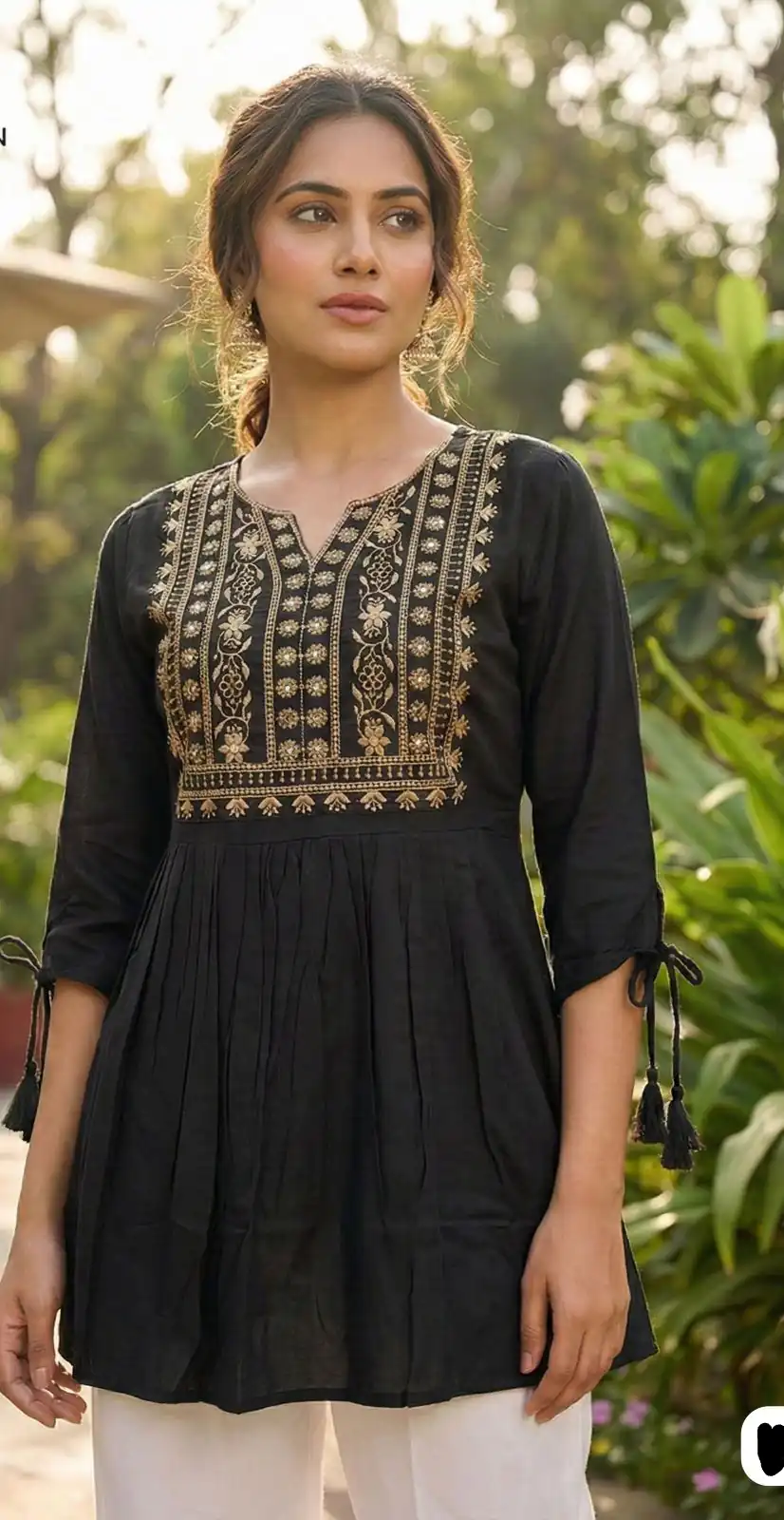 INLI Charmi vol 5 Black Rayon Thread Work Kurti . Wedding, Party, Festive, Events Affordable Price ₹1349. Delivery 4-6 Working Days. Shop now. | Kurti, Bollywood Kurti, Creative Kurtis, Designer Kurti, Party Wear Kurti, Selfie Kurti