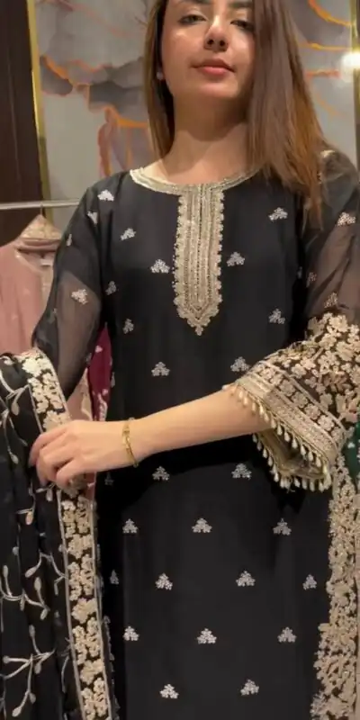 LG 2059 Black Color Zimmy Choo Salwar Suit with Embroidery Work. Wedding, Party, Festive, Events, Grab it for ₹2399. Delivery 4-6 Working Days. Shop now. | Jump Suits, Salwar suit, Designer Suits, Casual Suits, Creative suits, Palazzo Suits, Party Wear Suits, Patiala Suits, Straight Suits