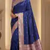 MB 3325 Blue in Color Banarasi Silk Zari Work & Lace Work Saree . Now at just ₹1949. Delivery 4-6 Working Days. Shop now. | Sarees, Bollywood Sarees, Creative Sarees, Designer Sarees, Embroidered Sarees, Ethnic Saree, Modern Digital sarees, Party Wear Sarees
