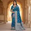 MB 39 Blue Color Banarasi Saree with Zari Work & Lace Work. Introductory Price ₹1899. Delivery 4-6 Working Days. Shop now. | Sarees, Bollywood Sarees, Creative Sarees, Designer Sarees, Embroidered Sarees, Ethnic Saree, Modern Digital sarees, Party Wear Sarees