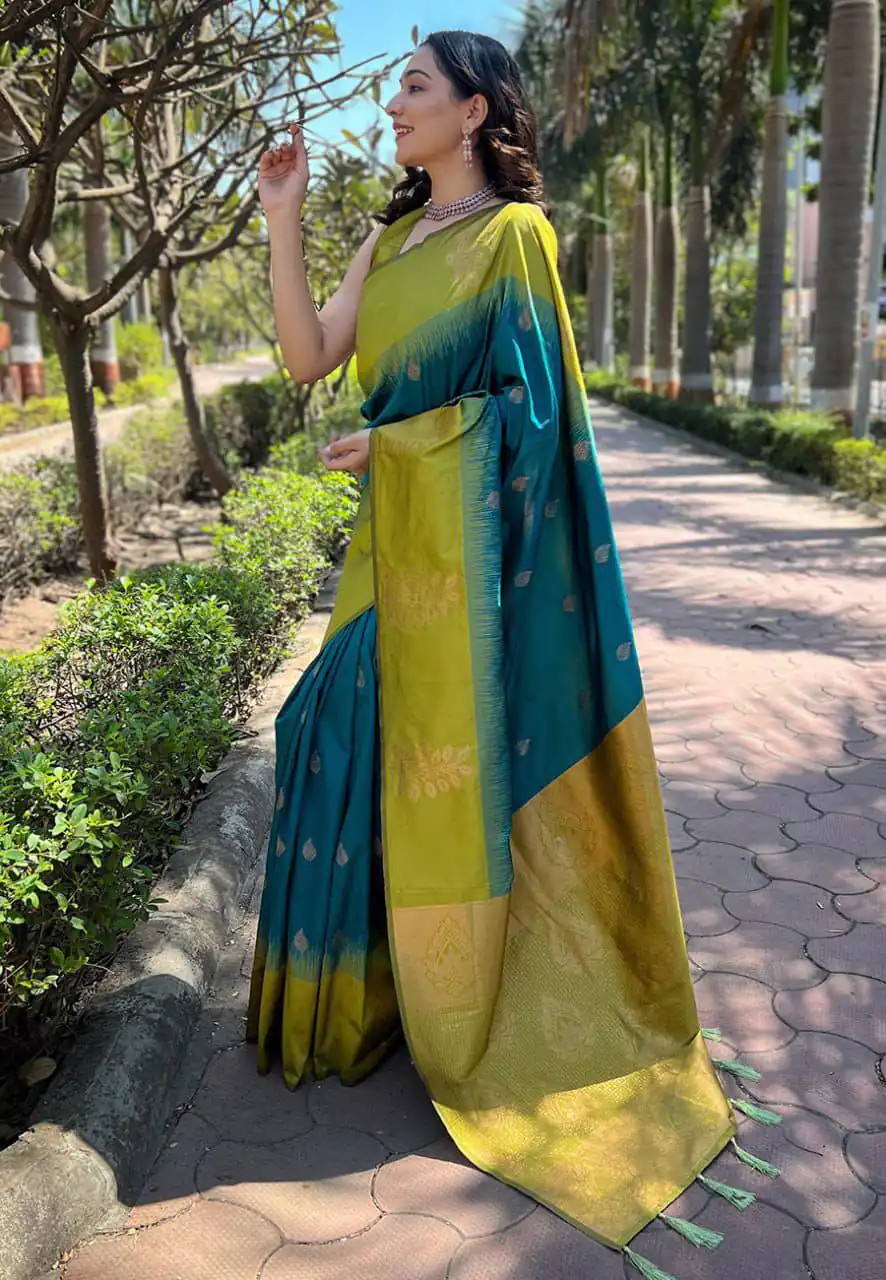 KPR 221 Blue Soft Lichi Silk Saree Perfect for Wedding, Party, Raksha Bandhan, Sangeet, Eid – . Get it for ₹1449. Delivery 4-6 Working Days. | Sarees, Bollywood Sarees, Creative Sarees, Designer Sarees, Embroidered Sarees, Ethnic Saree, Modern Digital sarees, Party Wear Sarees