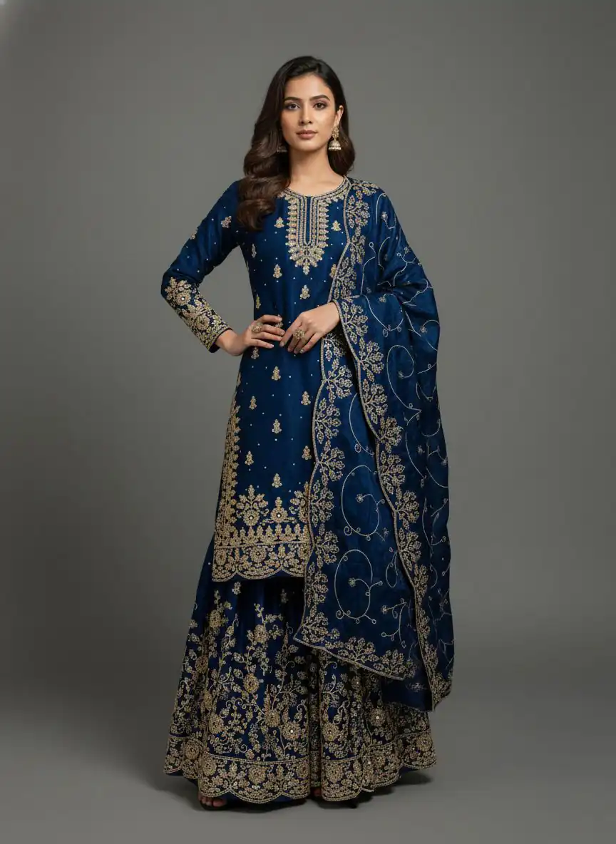 SRK 5319 Blue in Organza Silk Embroidery Work & Lace Work Salwar Suit . Now at just ₹2549. Delivery 4-6 Working Days. Shop now. | Jump Suits, Salwar suit, Designer Suits, Casual Suits, Creative suits, Palazzo Suits, Party Wear Suits, Patiala Suits, Straight Suits