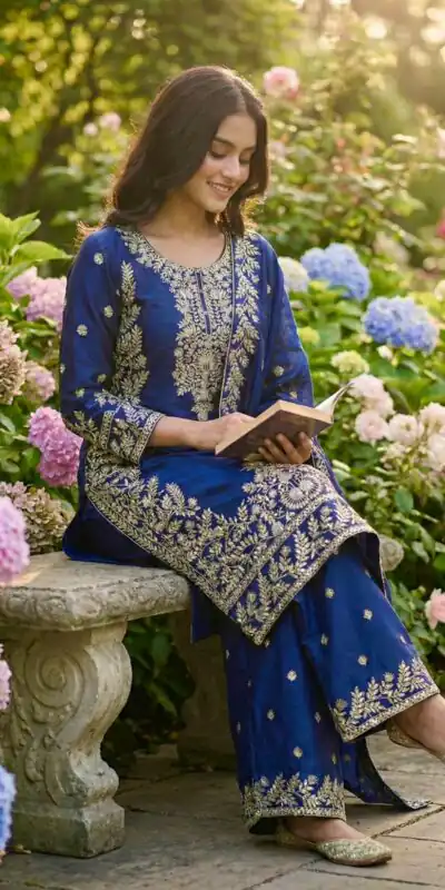 SRK 5316 Blue Organza Silk Salwar Suit Perfect for Wedding, Party, Makar Sankranti, Eid, Durga Puja – . Affordable Price ₹2149. Delivery 4-6 Workin | Jump Suits, Tops & Bottoms, Track Suits, Trendy Wear, Salwar suit, Designer Suits, Casual Suits, Creative suits, Palazzo Suits, Party Wear Suits, Patiala Suits, Straight Suits