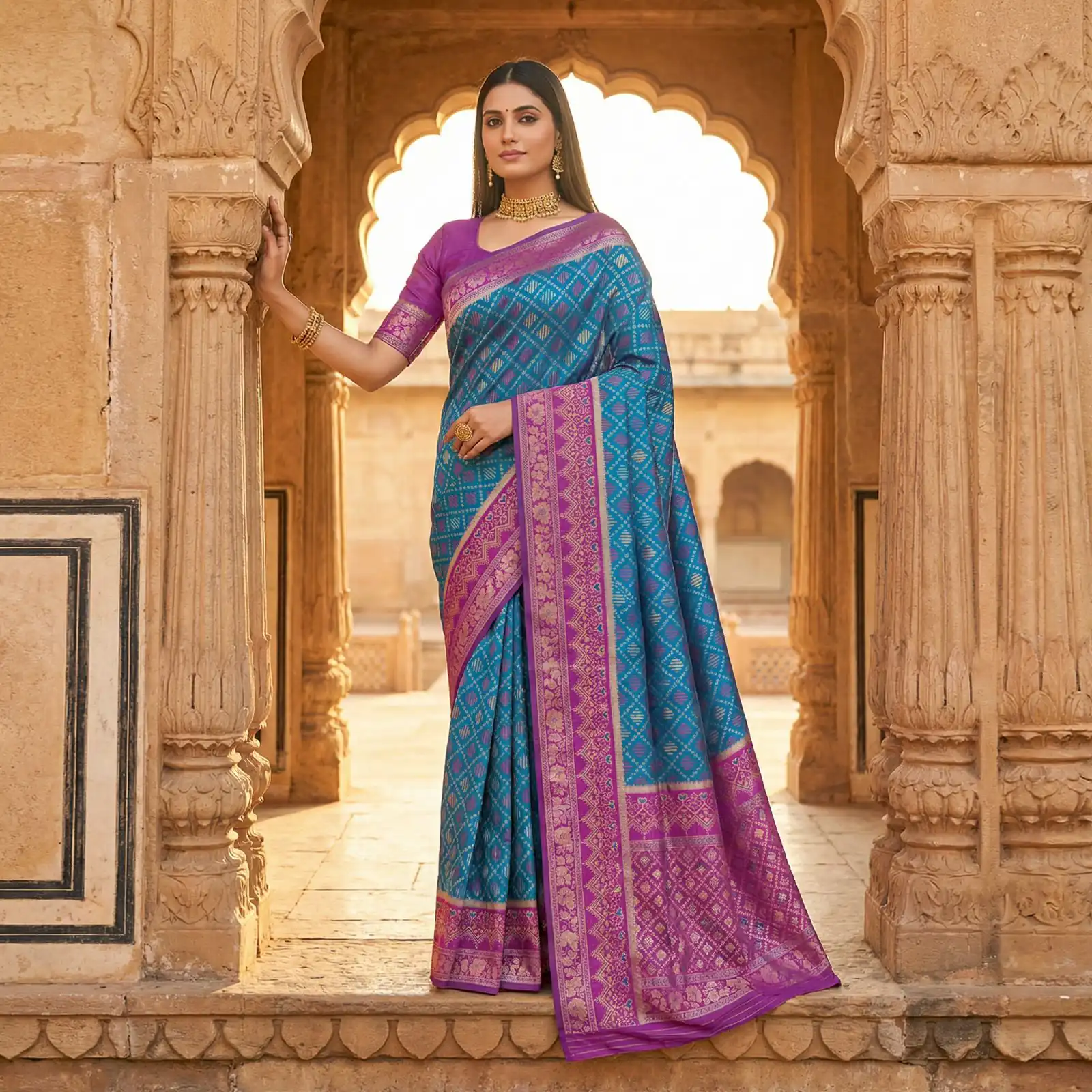 MB 6088 Blue Color Lace Work & Zari Work Sareein Pochampalli Silk. Best Price ₹2049. Delivery 4-6 Working Days. Shop now. | Sarees, Bollywood Sarees, Creative Sarees, Designer Sarees, Embroidered Sarees, Ethnic Saree, Modern Digital sarees, Party Wear Sarees