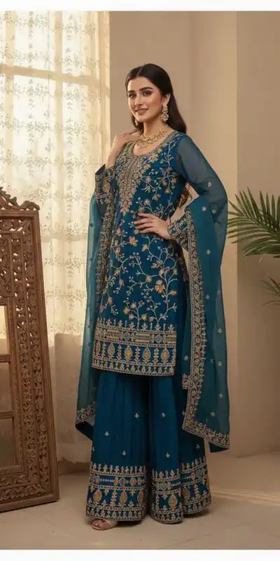 BE 447 Blue Color Zimmy Choo Salwar Suit with Embroidery Work. Online Get it for ₹2399. Delivery 4-6 Working Days. Shop now. | Jump Suits, Salwar suit, Designer Suits, Casual Suits, Creative suits, Palazzo Suits, Party Wear Suits, Patiala Suits, Straight Suits