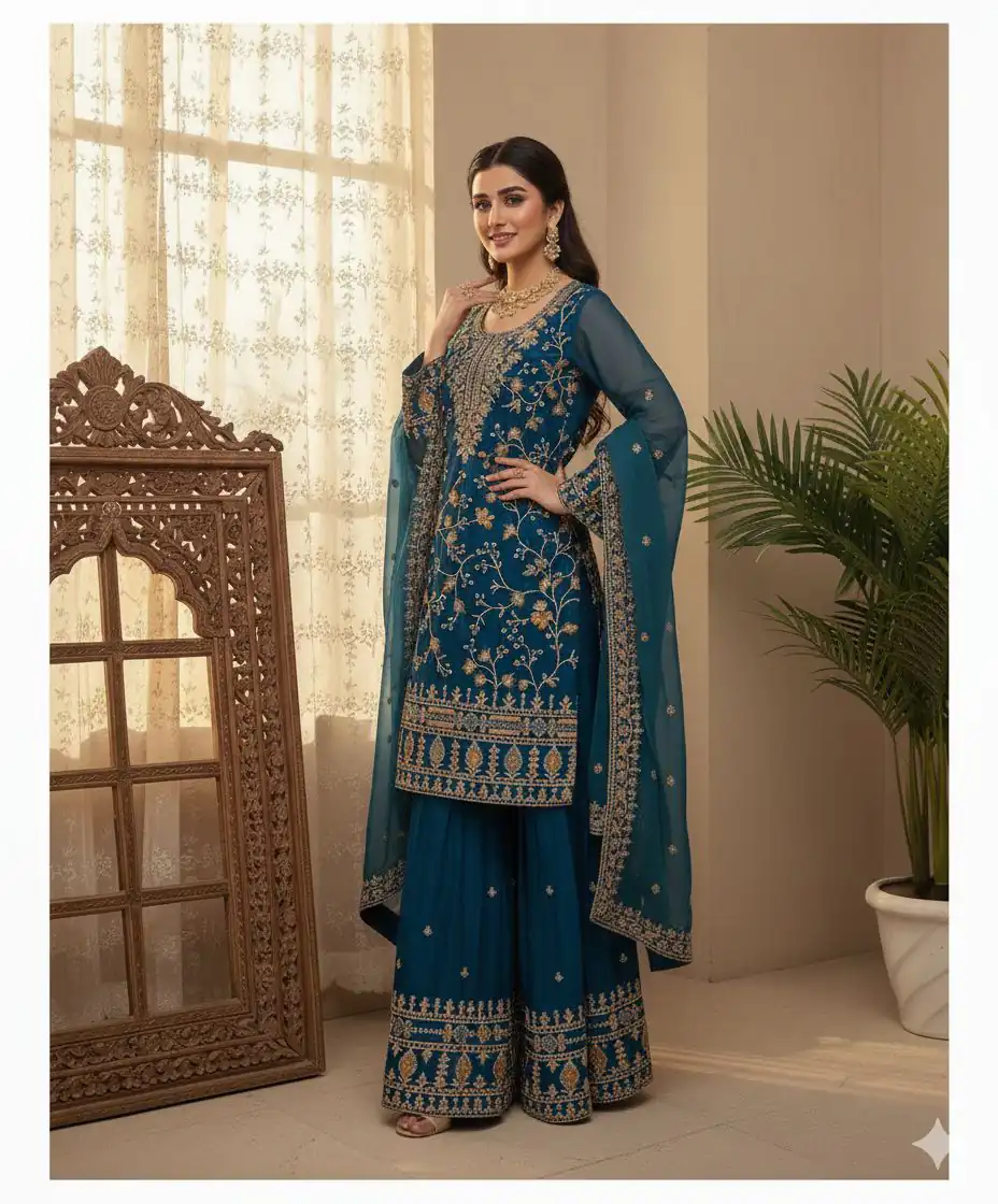 BE 447 Blue Color Zimmy Choo Salwar Suit with Embroidery Work. Online Get it for ₹2399. Delivery 4-6 Working Days. Shop now. | Jump Suits, Salwar suit, Designer Suits, Casual Suits, Creative suits, Palazzo Suits, Party Wear Suits, Patiala Suits, Straight Suits