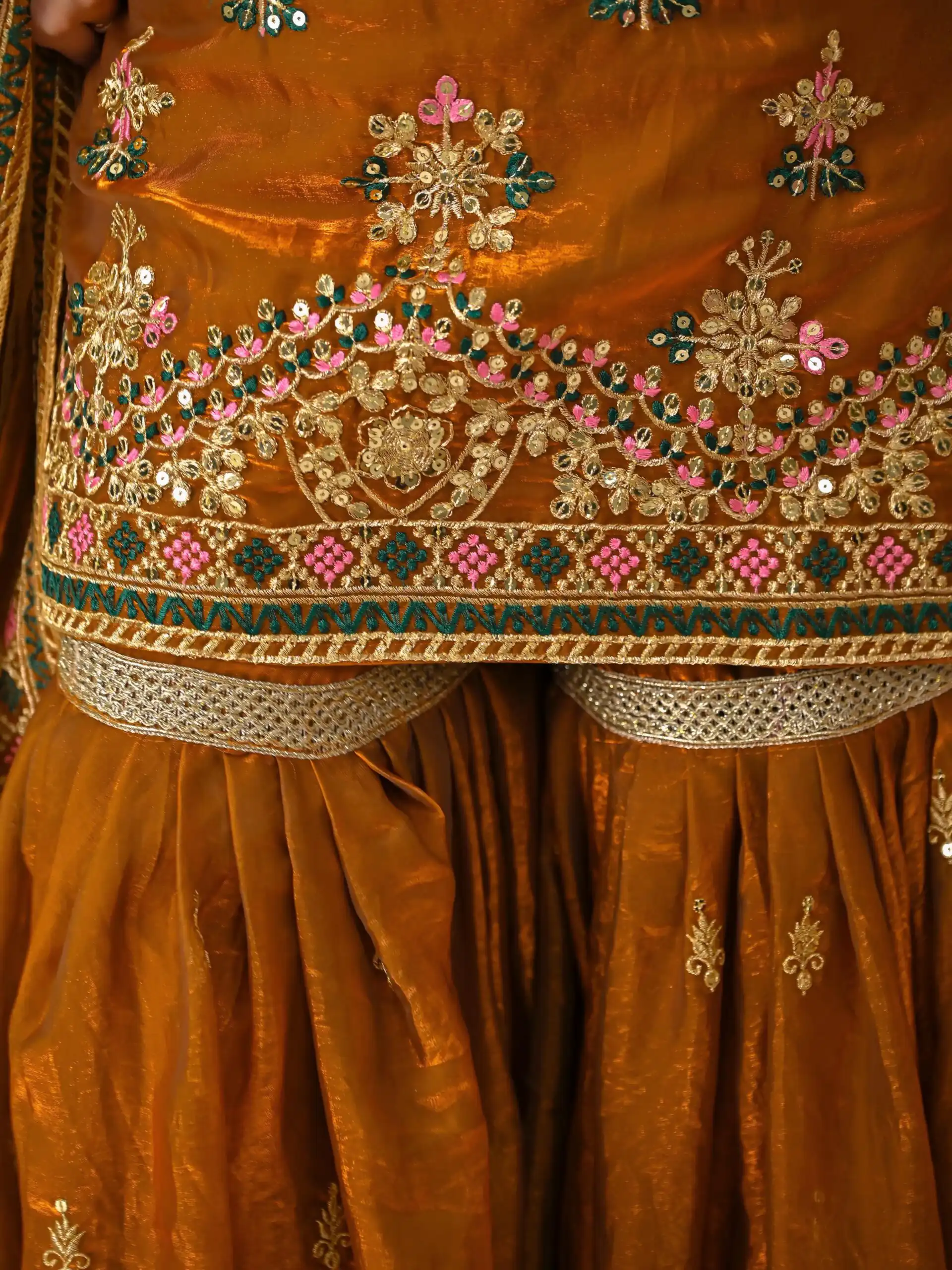 ND 5056 Brown Fandy Silk Salwar Suit with Embroidery Work. Wedding, Party, Festive, Events Now at just ₹2649. Delivery 4-6 Working Days. Shop now. | Jump Suits, Salwar suit, Designer Suits, Casual Suits, Creative suits, Palazzo Suits, Party Wear Suits, Patiala Suits, Straight Suits