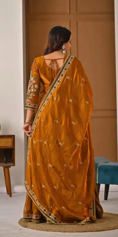 ND 5056 Brown Fandy Silk Salwar Suit with Embroidery Work. Wedding, Party, Festive, Events Now at just ₹2649. Delivery 4-6 Working Days. Shop now. | Jump Suits, Salwar suit, Designer Suits, Casual Suits, Creative suits, Palazzo Suits, Party Wear Suits, Patiala Suits, Straight Suits