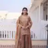 KA 1229 Brown Fendi Crush Salwar Suit Perfect for Wedding, Party, Onam, Temple Visit, Traditional Day – . Best Price ₹2399. Delivery 4-6 Working Days. | Jump Suits, Salwar suit, Designer Suits, Casual Suits, Creative suits, Palazzo Suits, Party Wear Suits, Patiala Suits, Straight Suits