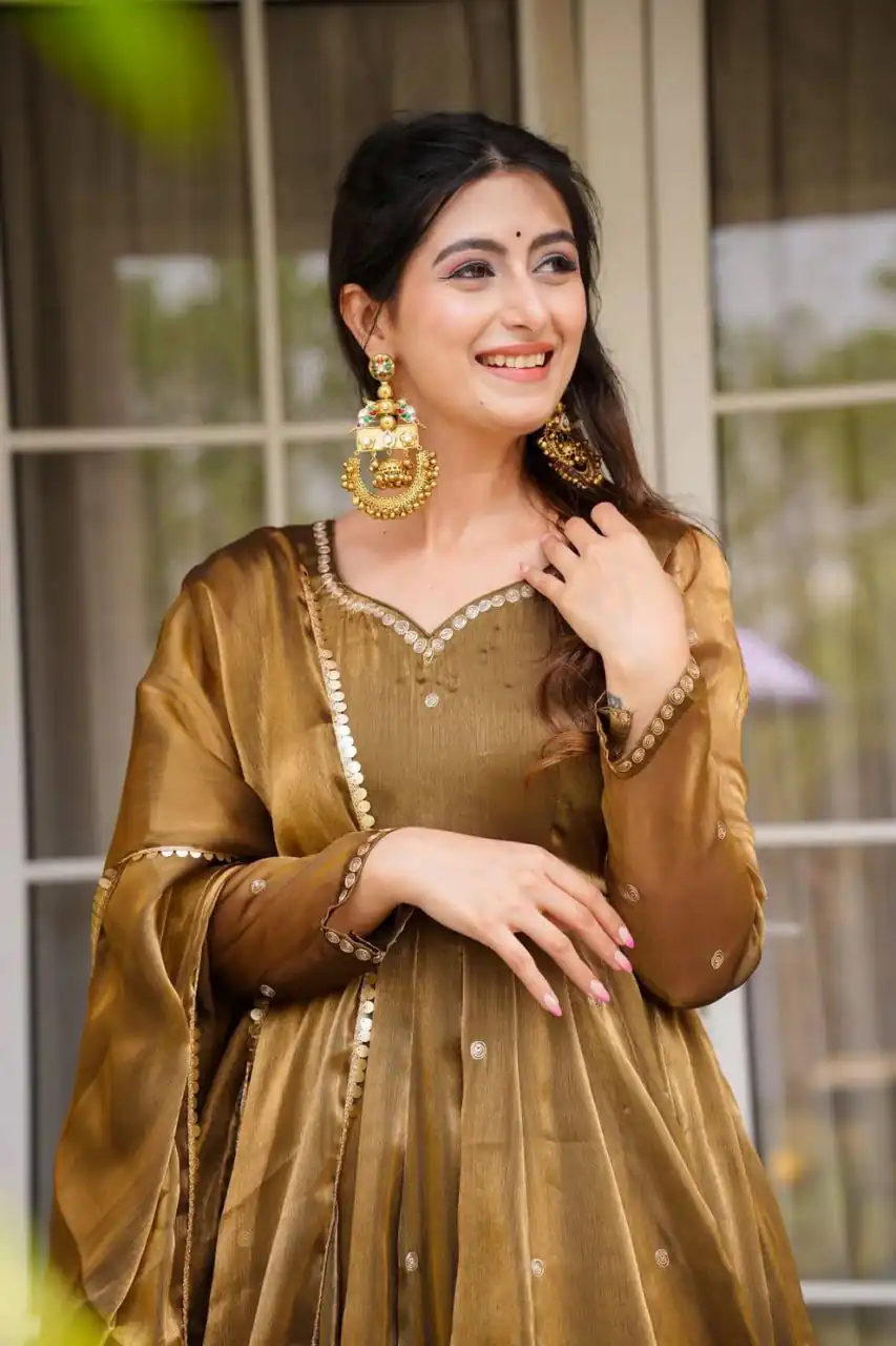 RTC 5897 Brown in Organza Silk Lace Border & Lace Work Salwar Suit . Grab it for ₹2099. Delivery 4-6 Working Days. Shop now. | Jump Suits, Tops & Bottoms, Track Suits, Trendy Wear, Salwar suit, Designer Suits, Casual Suits, Creative suits, Palazzo Suits, Party Wear Suits, Patiala Suits, Straight Suits