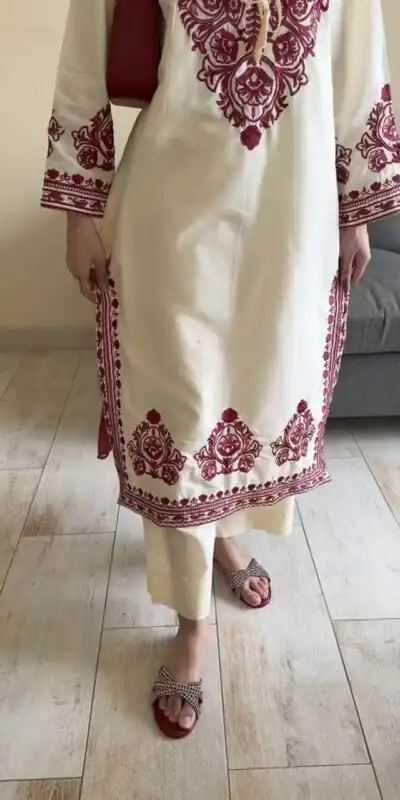 DC 108 Cream Color Natural Crep Salwar Suit with Embroidery Work. Wedding, Party, Festive, Best Price ₹1849. Delivery 4-6 Working Days. Shop now. | Jump Suits, Salwar suit, Designer Suits, Casual Suits, Creative suits, Palazzo Suits, Party Wear Suits, Patiala Suits, Straight Suits
