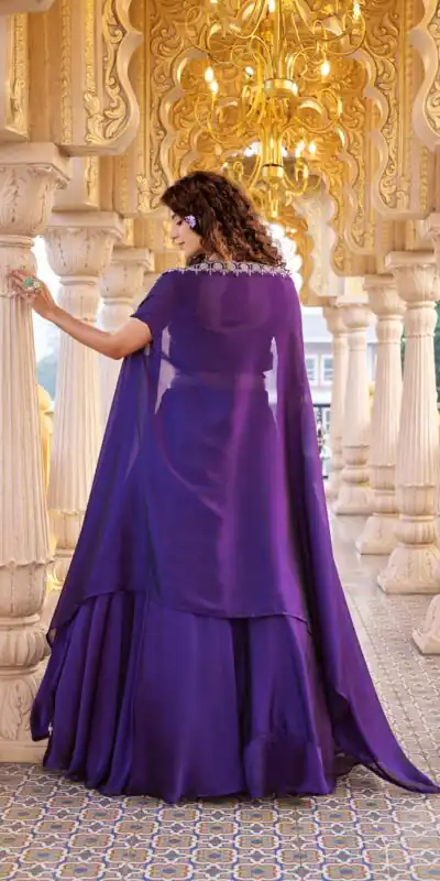 Ram 155 Dark Purple in Color Rangoli Silk Embroidery Work Lehenga Choli . Exclusive Offer ₹3249. Delivery 4-6 Working Days. Shop now. | Lehenga, Bollywood Lehenga, Creative Lehenga, Designer Lehenga, Embroidered Lehenga, Party Wear Lehenga