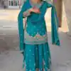 SRK 5250 Firozi Chinon Silk Salwar Suit Perfect for Wedding, Party, Traditional Day, Family Gatherings, Pooja – . Affordable Price ₹2099. Delivery 4- | Jump Suits, Tops & Bottoms, Track Suits, Trendy Wear, Salwar suit, Designer Suits, Casual Suits, Creative suits, Palazzo Suits, Party Wear Suits, Patiala Suits, Straight Suits