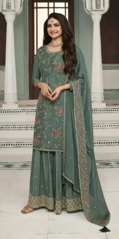 FC AVANTI 66301 Green Chinon Salwar Suit Perfect for Wedding, Party, Traditional Day, Durga Puja, Makar Sankranti – . Get it for ₹3049. Delivery 4-6 Wor | Jump Suits, Salwar suit, Designer Suits, Casual Suits, Creative suits, Palazzo Suits, Party Wear Suits, Patiala Suits, Straight Suits