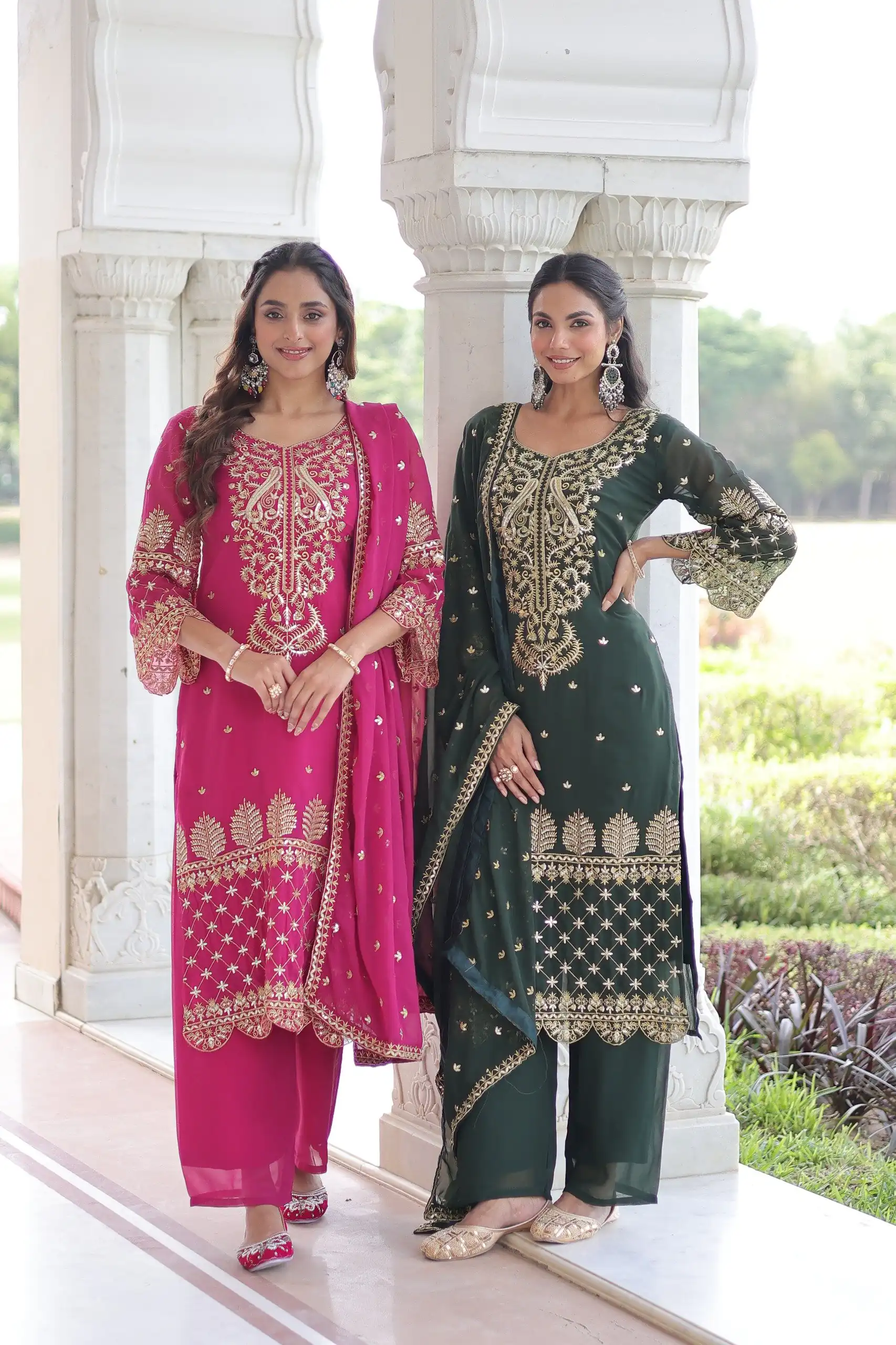 KA 1219 Green Faux Blooming Salwar SuitPerfect for Wedding, Party, Pongal, Baisakhi, Housewarming – . Now at just ₹2149. Delivery 4-6 Working Days. | Jump Suits, Salwar suit, Designer Suits, Casual Suits, Creative suits, Palazzo Suits, Party Wear Suits, Patiala Suits, Straight Suits