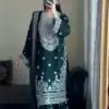 KD 1561 Green Faux Georgette Salwar Suit Perfect for Wedding, Party, Holi, Haldi, Sangeet – . Best Price ₹2399. Delivery 4-6 Working Days. Shop now. | Designer Suits, Jump Suits, Salwar suit, Casual Suits, Creative suits, Palazzo Suits, Party Wear Suits, Patiala Suits, Straight Suits