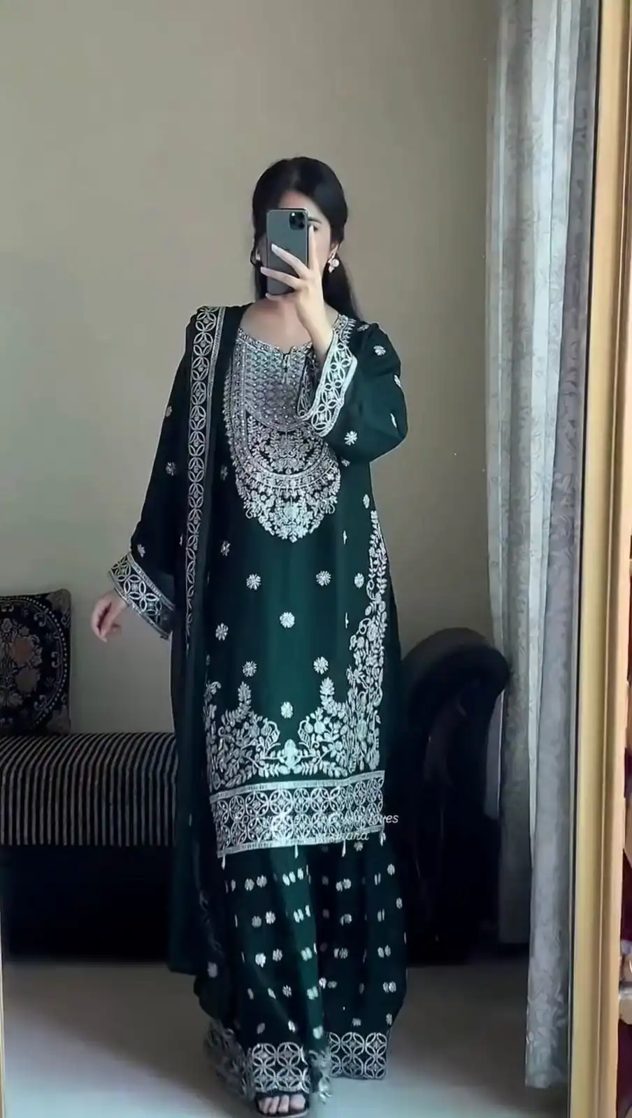 KD 1561 Green Faux Georgette Salwar Suit Perfect for Wedding, Party, Holi, Haldi, Sangeet – . Best Price ₹2399. Delivery 4-6 Working Days. Shop now. | Designer Suits, Jump Suits, Salwar suit, Casual Suits, Creative suits, Palazzo Suits, Party Wear Suits, Patiala Suits, Straight Suits