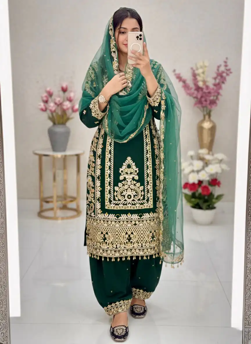 KF 1716 Green in Color Faux Georgette Embroidery Work Salwar Suit . Exclusive Offer ₹2099. Delivery 4-6 Working Days. Shop now. | Jump Suits, Tops & Bottoms, Track Suits, Trendy Wear, Salwar suit, Designer Suits, Casual Suits, Creative suits, Palazzo Suits, Party Wear Suits, Patiala Suits, Straight Suits