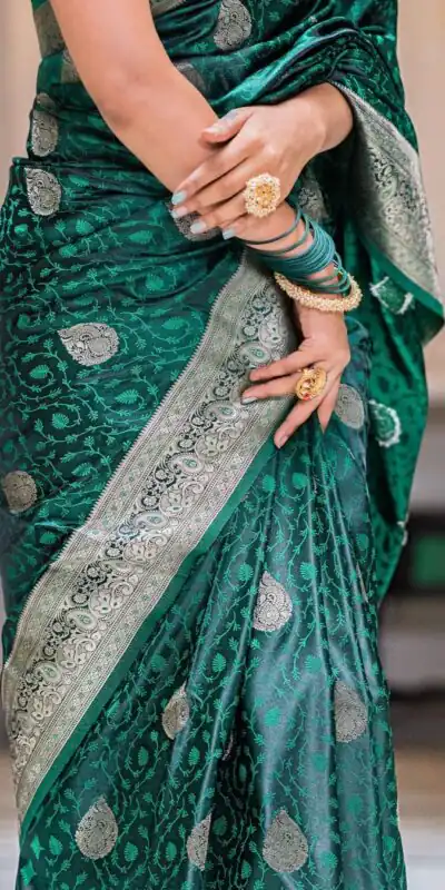 KPR 252 Green in Soft Lichi Silk Lace Work & Lace Border Saree. Affordable Price ₹1449. Delivery 4-6 Working Days. Shop now. | Sarees, Bollywood Sarees, Creative Sarees, Designer Sarees, Embroidered Sarees, Ethnic Saree, Modern Digital sarees, Party Wear Sarees