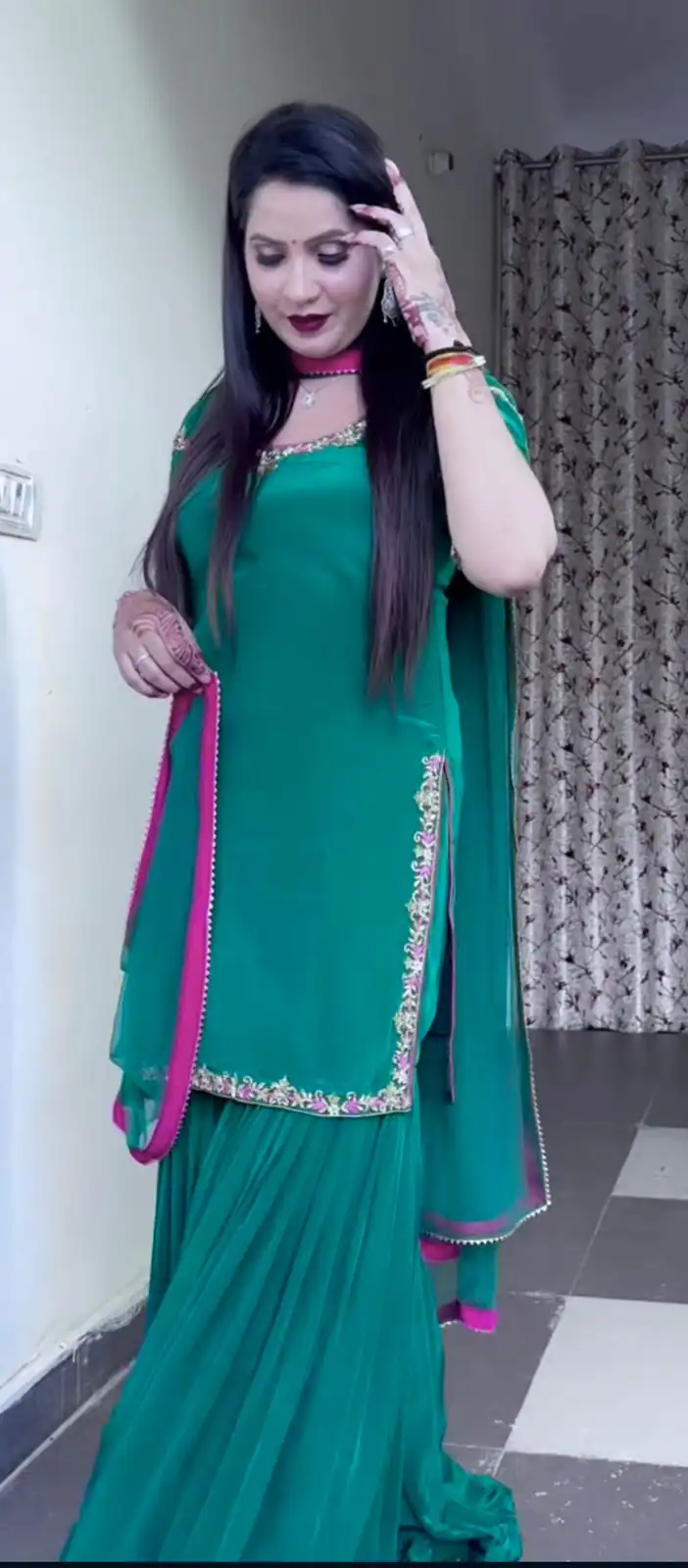 NF 1237 Green Natural Crap Salwar Suit Perfect for Wedding, Party, Sangeet, Karwa Chauth, Onam – . Festive Deal ₹1999. Delivery 4-6 Working Days. | Designer Suits, Jump Suits, Tops & Bottoms, Track Suits, Trendy Wear, Salwar suit, Casual Suits, Creative suits, Palazzo Suits, Party Wear Suits, Patiala Suits, Straight Suits