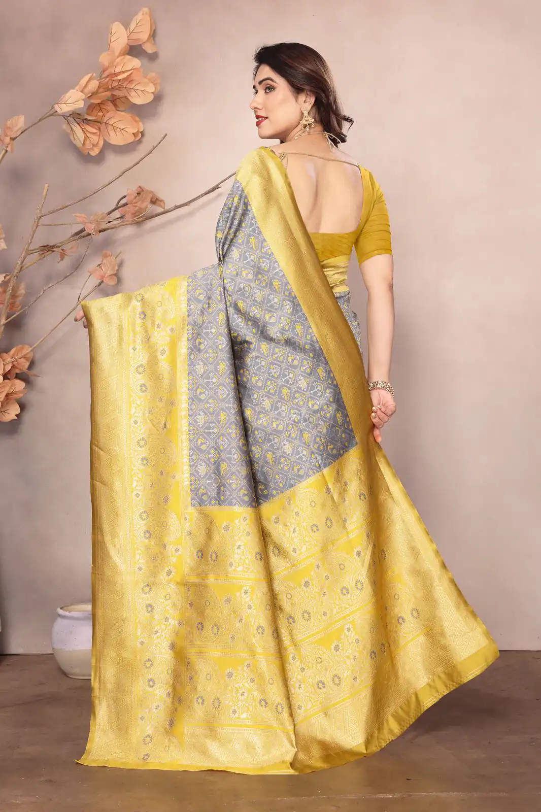 KPR 216 Grey in Soft Lichi Silk Lace Border & Lace Work Saree . Exclusive Offer ₹1449. Delivery 4-6 Working Days. Shop now. | Sarees, Bollywood Sarees, Creative Sarees, Designer Sarees, Embroidered Sarees, Ethnic Saree, Modern Digital sarees, Party Wear Sarees