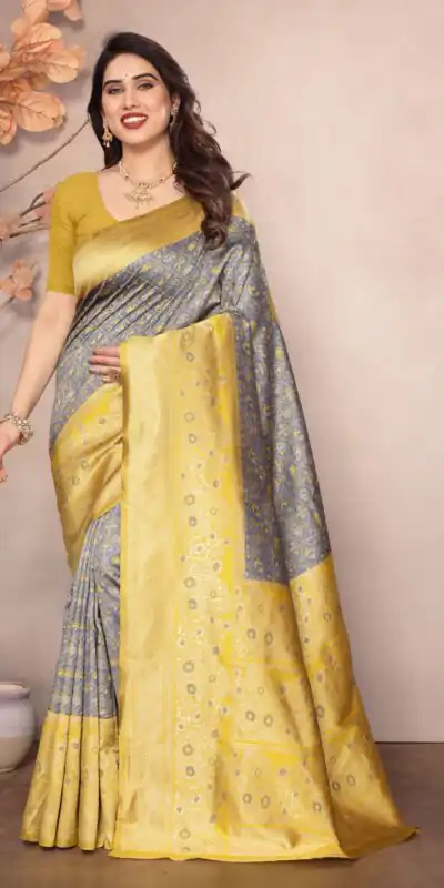 KPR 216 Grey in Soft Lichi Silk Lace Border & Lace Work Saree . Exclusive Offer ₹1449. Delivery 4-6 Working Days. Shop now. | Sarees, Bollywood Sarees, Creative Sarees, Designer Sarees, Embroidered Sarees, Ethnic Saree, Modern Digital sarees, Party Wear Sarees