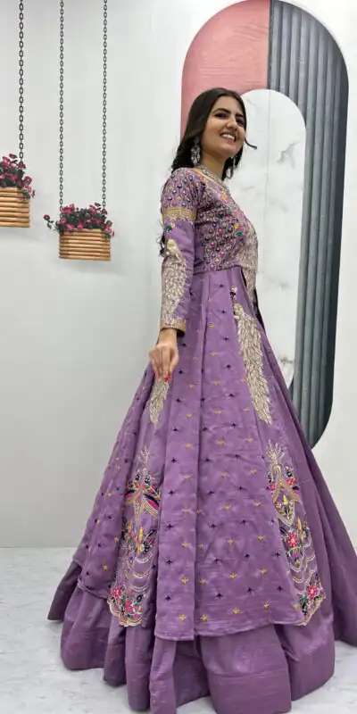 PC 528 Lavender Color Vichitra Sequence Work Lehenga Choli Designer Work. Grab it for ₹2649. Delivery 4-6 Working Days. Shop now. | Lehenga, Bollywood Lehenga, Creative Lehenga, Designer Lehenga, Embroidered Lehenga, Party Wear Lehenga