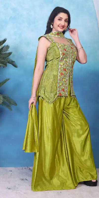 BB 16 Lime Yellow Chinon Salwar Suit Perfect for Wedding, Party, Baby Shower, Sangeet, Family Gatherings – . Grab it for ₹2099. Delivery 4-6 Wor | Jump Suits, Straight Suits, Salwar suit, Designer Suits, Casual Suits, Creative suits, Palazzo Suits, Party Wear Suits, Patiala Suits