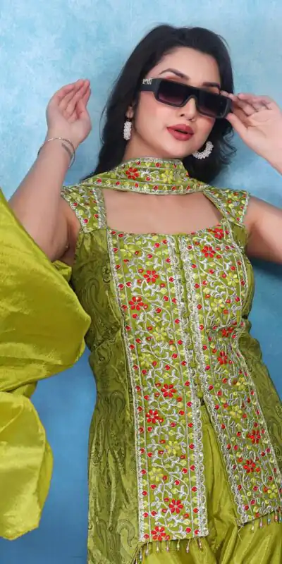 BB 16 Lime Yellow Chinon Salwar Suit Perfect for Wedding, Party, Baby Shower, Sangeet, Family Gatherings – . Grab it for ₹2099. Delivery 4-6 Wor | Jump Suits, Straight Suits, Salwar suit, Designer Suits, Casual Suits, Creative suits, Palazzo Suits, Party Wear Suits, Patiala Suits