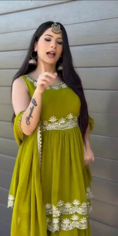 RTC 5860 Mahendi Color Faux Georgette Salwar with Lace Work. Affordable Price ₹1999. Delivery 4-6 Working Days. Shop now. | Designer Suits, Jump Suits, Tops & Bottoms, Track Suits, Trendy Wear, Salwar suit, Casual Suits, Creative suits, Palazzo Suits, Party Wear Suits, Patiala Suits, Straight Suits