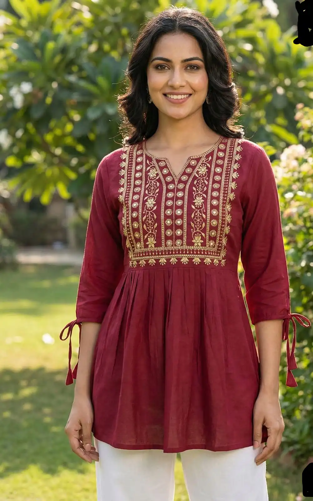 INLI Charmi vol 5 Maroon Rayon Thread Work Kurti . Wedding, Party, Festive, Events Affordable Price ₹1349. Delivery 4-6 Working Days. Shop now. | Kurti, Bollywood Kurti, Creative Kurtis, Designer Kurti, Party Wear Kurti, Selfie Kurti