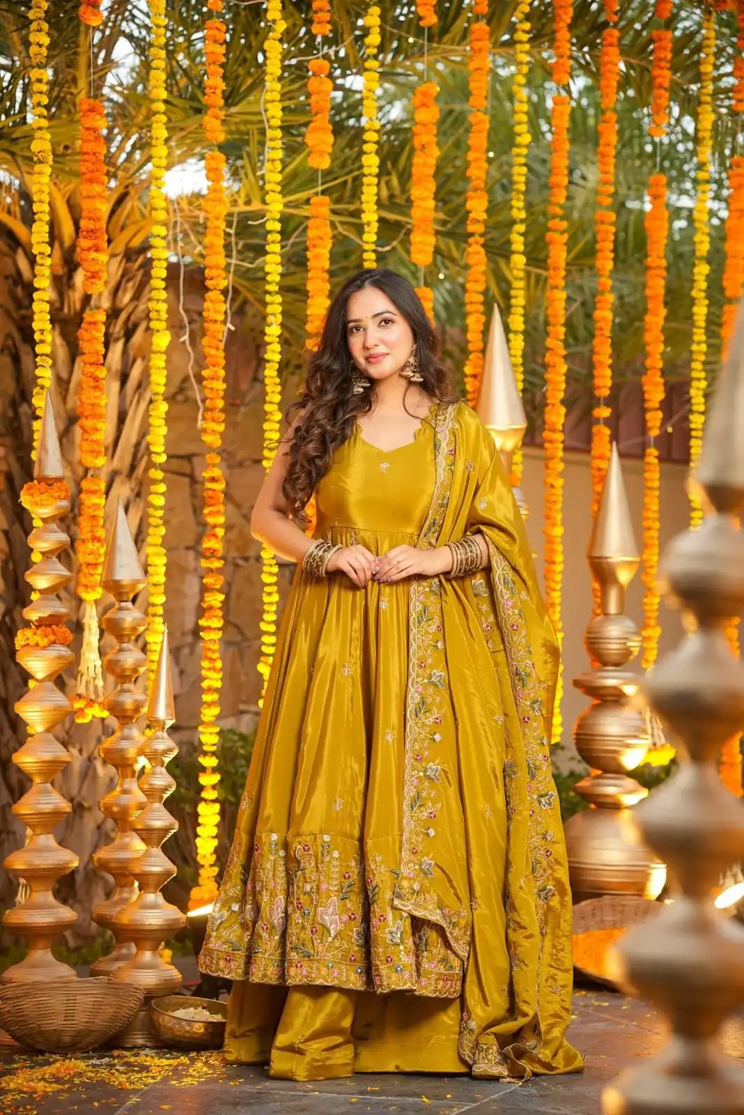 NF 1264 Mastered Natural Crap Silk Anarkali Suit with Embroidery Work. Available at ₹3049 only. Delivery 4-6 Working Days. Shop now. | Anarkali Suits, Bollywood Anarkali, Creative-Anarkali, Designer Anarkali, Embroidered Anarkali, Party Wear Anarkali