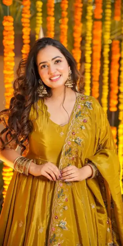 NF 1264 Mastered Natural Crap Silk Anarkali Suit with Embroidery Work. Available at ₹3049 only. Delivery 4-6 Working Days. Shop now. | Anarkali Suits, Bollywood Anarkali, Creative-Anarkali, Designer Anarkali, Embroidered Anarkali, Party Wear Anarkali