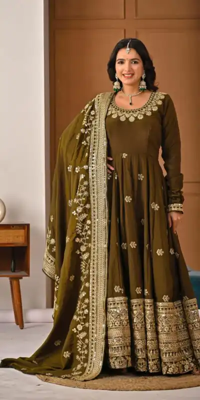 ND 5055 Mehandi NC Vichitra Silk Salwar Suit with Embroidery Work. Special Price ₹3149. Delivery 4-6 Working Days. Shop now. | Jump Suits, Salwar suit, Designer Suits, Casual Suits, Creative suits, Palazzo Suits, Party Wear Suits, Patiala Suits, Straight Suits