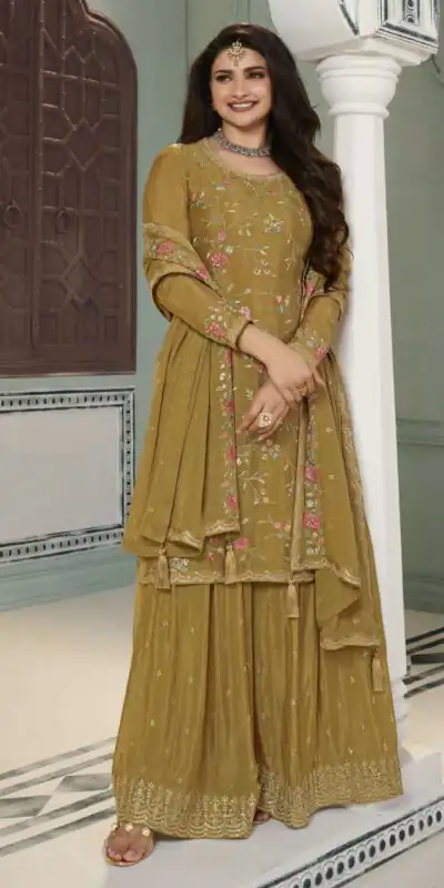 FC AVANTI 66301 Mustered Chinon Salwar Suit Perfect for Wedding, Party, Traditional Day, Durga Puja, Makar Sankranti – . Get it for ₹3049. Delivery 4-6 Wor | Jump Suits, Salwar suit, Designer Suits, Casual Suits, Creative suits, Palazzo Suits, Party Wear Suits, Patiala Suits, Straight Suits