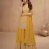 FC 7518 Mustered Chinon Salwar Suit Perfect for Wedding, Party, Diwali, Durga Puja, Temple Visit – . Festive Deal ₹3099. Delivery 4-6 Working Days. | Designer Suits, Jump Suits, Tops & Bottoms, Track Suits, Trendy Wear, Salwar suit, Casual Suits, Creative suits, Palazzo Suits, Party Wear Suits, Patiala Suits, Straight Suits