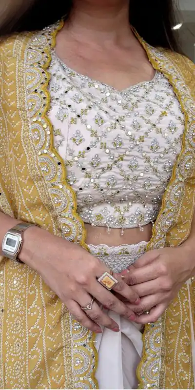 BB 53 Mustered Crap Silk Dhoti Suit. Perfect for Wedding, Party, Anniversary, Holi, Temple Visit – Available at ₹2599 only. Delivery 4-6 Working Days. | Jump Suits, Salwar suit, Designer Suits, Casual Suits, Creative suits, Palazzo Suits, Party Wear Suits, Patiala Suits, Straight Suits