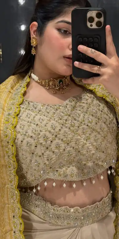 BB 53 Mustered Crap Silk Dhoti Suit. Perfect for Wedding, Party, Anniversary, Holi, Temple Visit – Available at ₹2599 only. Delivery 4-6 Working Days. | Jump Suits, Salwar suit, Designer Suits, Casual Suits, Creative suits, Palazzo Suits, Party Wear Suits, Patiala Suits, Straight Suits