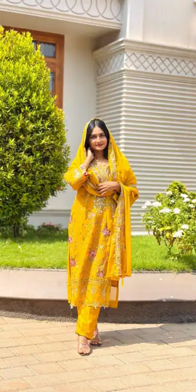 SRK 5321 Mustered Crunchy Silk Salwar Suit Perfect for Wedding, Party, Eid, Sangeet, Cultural Events – . Exclusive Offer ₹2499. Delivery 4-6 Working Days. | Jump Suits, Salwar suit, Designer Suits, Casual Suits, Creative suits, Palazzo Suits, Party Wear Suits, Patiala Suits, Straight Suits