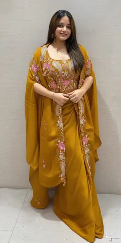 BE 425 Mustered Color Rangoli Silk Dhoti Suit with Embroidery Work. Best Price ₹1999. Delivery 4-6 Working Days. Shop now. | Jump Suits, Salwar suit, Designer Suits, Casual Suits, Creative suits, Palazzo Suits, Party Wear Suits, Patiala Suits, Straight Suits