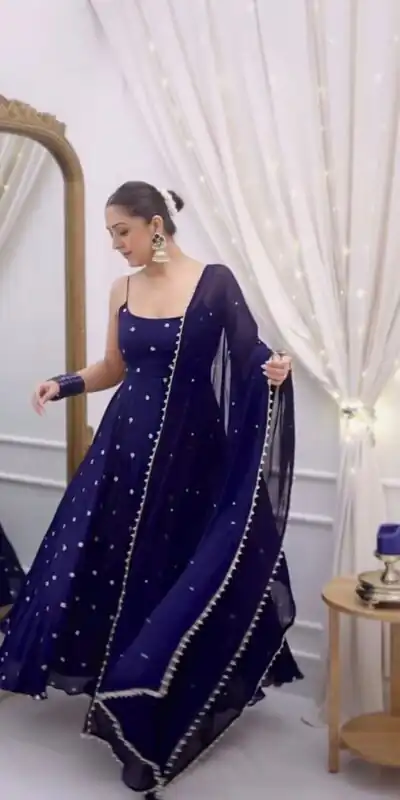 RTC 5972 Navy Blue Fendy Silk Salwar Suit with Lace Border & Lace Work. Special Price ₹2149. Delivery 4-6 Working Days. Shop now. | Jump Suits, Salwar suit, Designer Suits, Casual Suits, Creative suits, Palazzo Suits, Party Wear Suits, Patiala Suits, Straight Suits