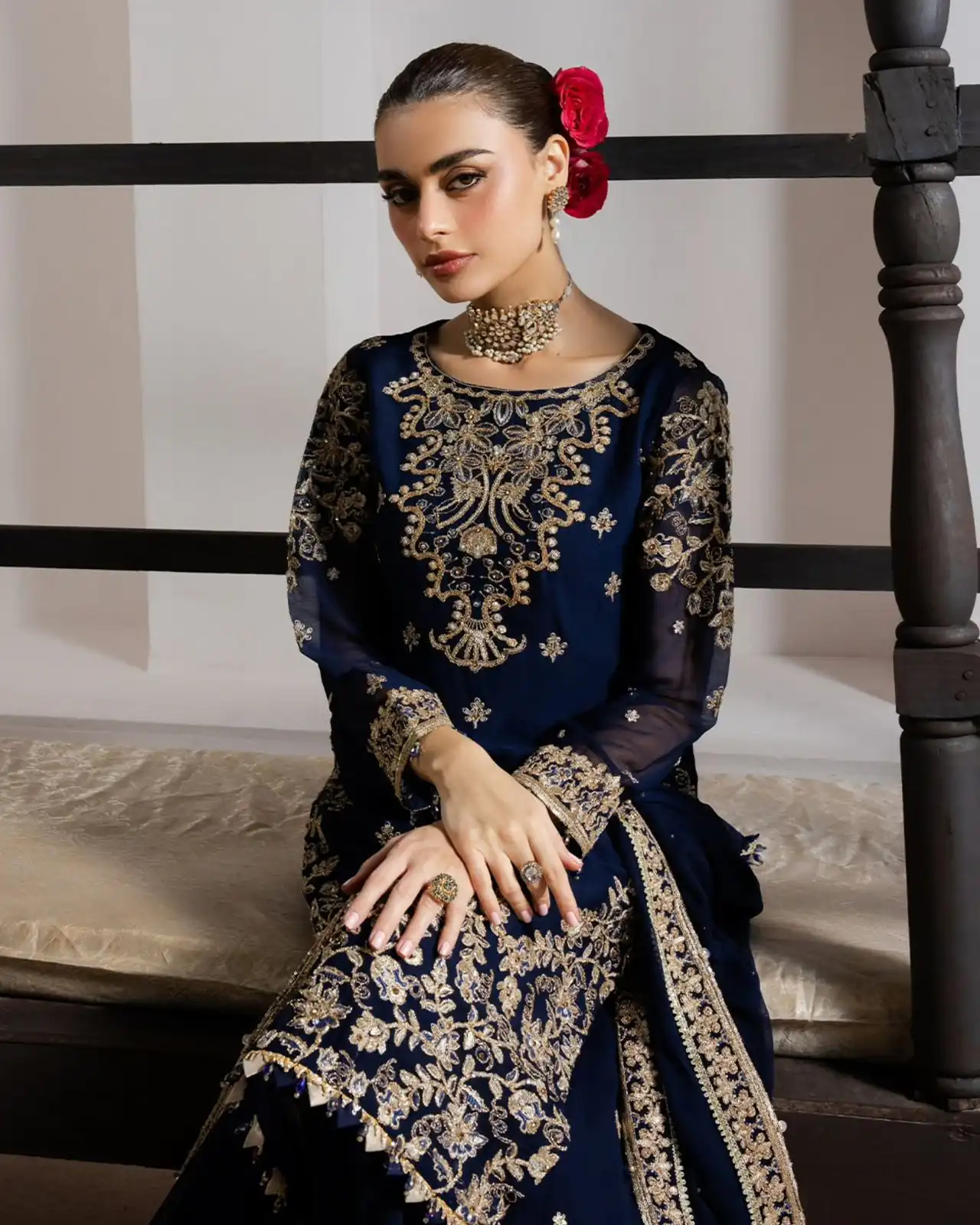 LG 2061 Navy Blue Organza Silk Salwar Suit with Embroidery Work. Exclusive Offer ₹2499. Delivery 4-6 Working Days. Shop now. | Jump Suits, Salwar suit, Designer Suits, Casual Suits, Creative suits, Palazzo Suits, Party Wear Suits, Patiala Suits, Straight Suits