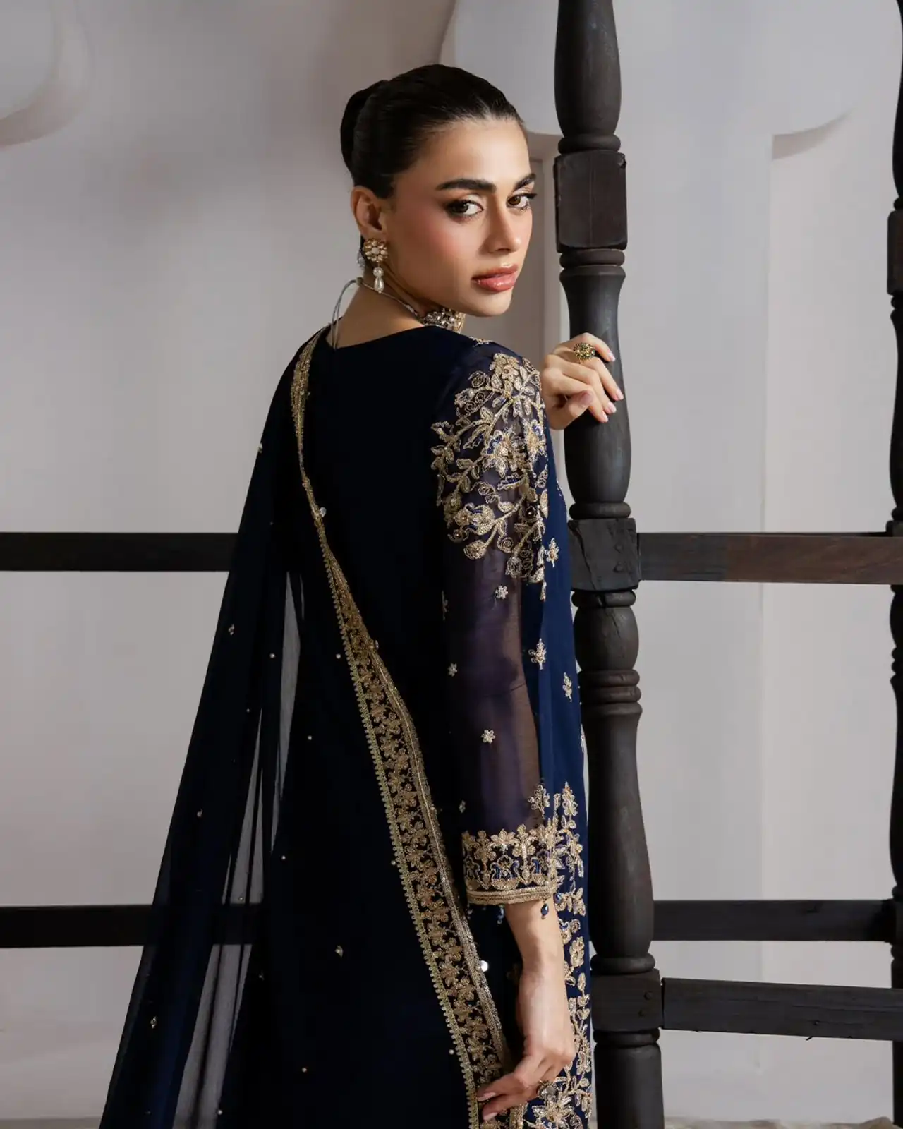 LG 2061 Navy Blue Organza Silk Salwar Suit with Embroidery Work. Exclusive Offer ₹2499. Delivery 4-6 Working Days. Shop now. | Jump Suits, Salwar suit, Designer Suits, Casual Suits, Creative suits, Palazzo Suits, Party Wear Suits, Patiala Suits, Straight Suits
